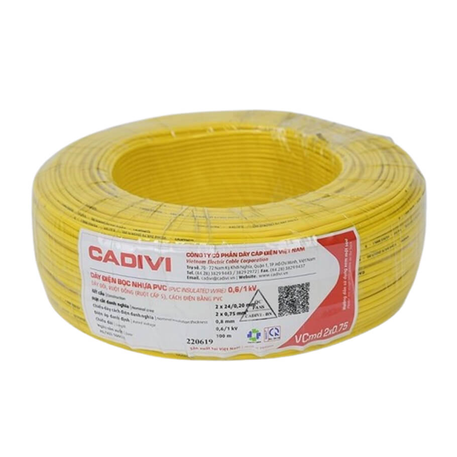 Dây điện CADIVI VCmd 2x0.75